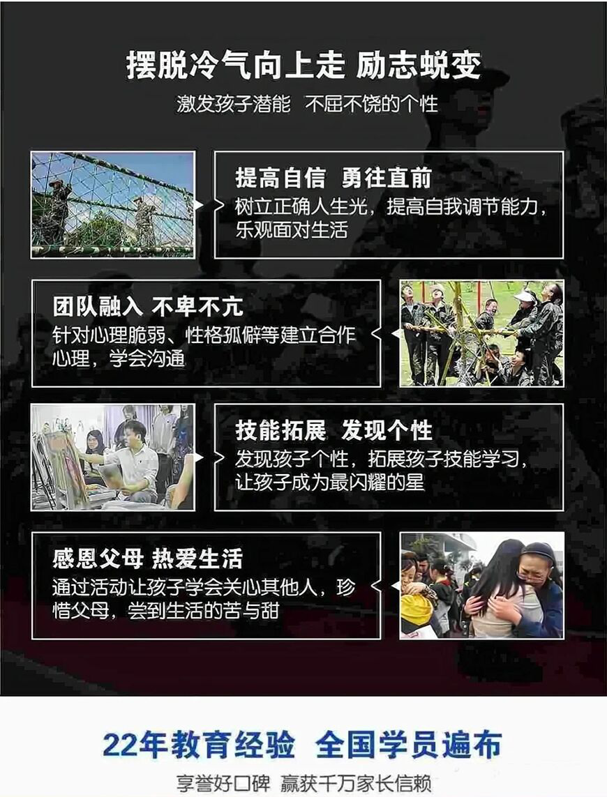 济宁叛逆戒网瘾全封闭军事特训学校